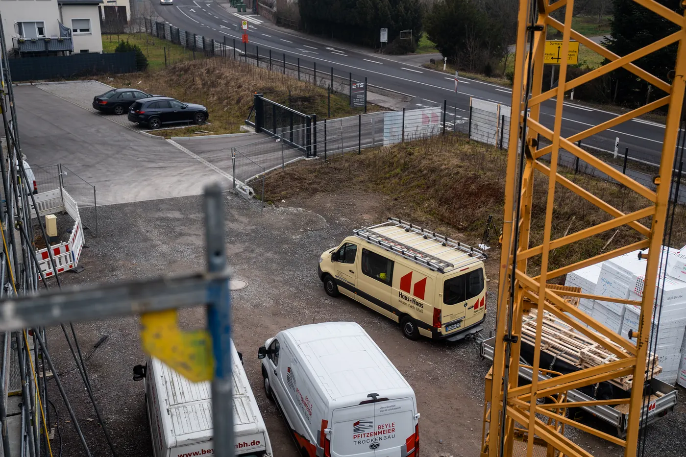 Baustelle in der Region